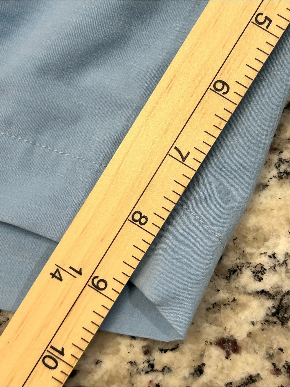 Faherty All Day Shorts Men’s Flat Chino Light Blue 31 Draw Waist 8.5” Inseam